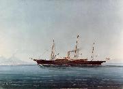 Campin, Robert, Follower of American Steam Yacht Spain oil painting artist